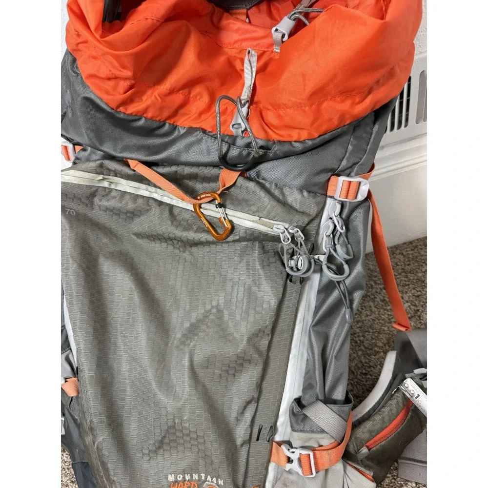Mountain Hardwear Ozonic 50L Backpack Hiking Camping Pack Gray Orange